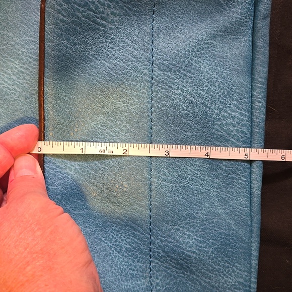 Wrangler Vegan Leather Western Purse Satchel Turquoise Bag - Picture 10 of 11